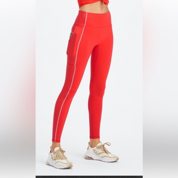 FABLETICS TRINITY MOTION 365 HW UTILITY LEGGINGS SIZE XXS ORANGE COLOR EUC - Picture 6 of 7